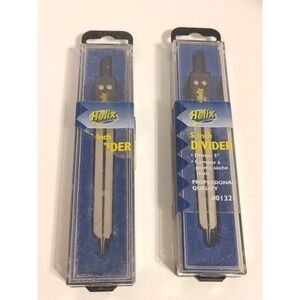 HELIX Professional 5" Metal Chart Divider / Compass #1321 Set Of Two New!